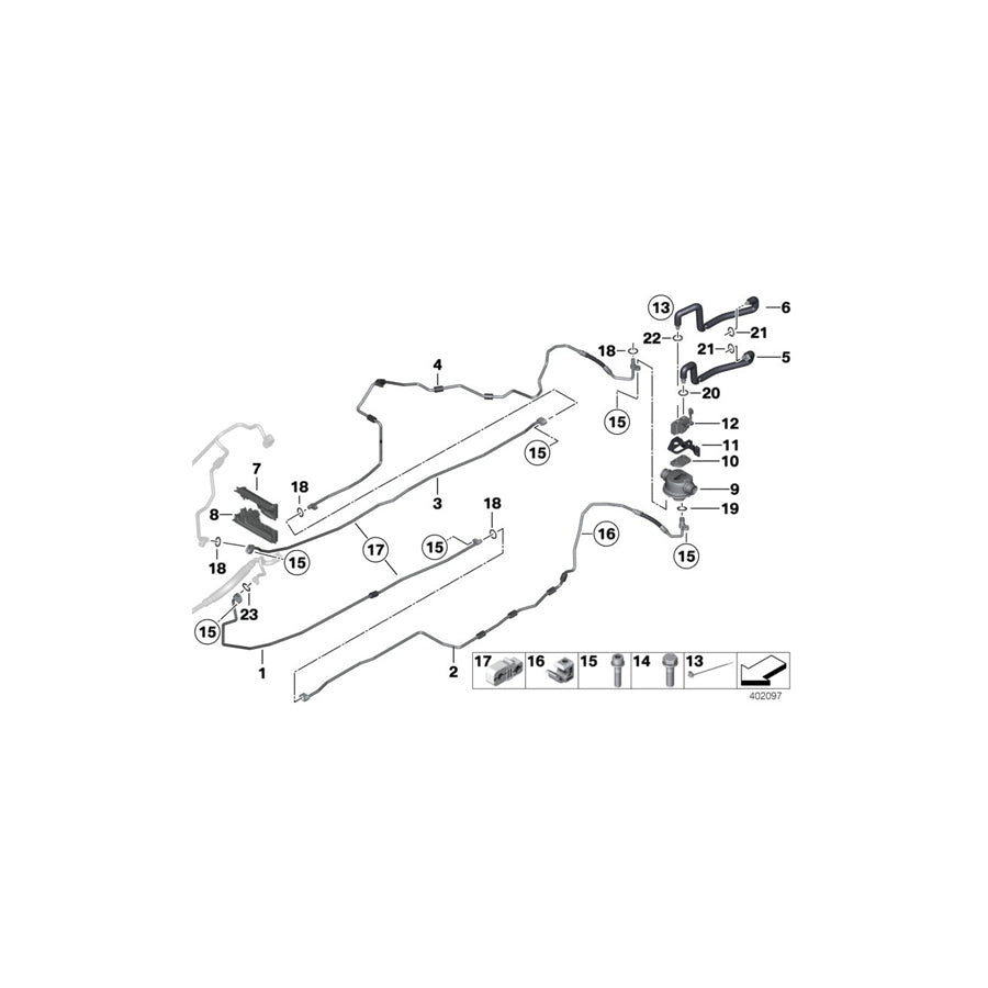 Genuine BMW 64539198293 F04 Suction Pipe (Inc. & Hybrid 7) | ML Performance EU Car Parts