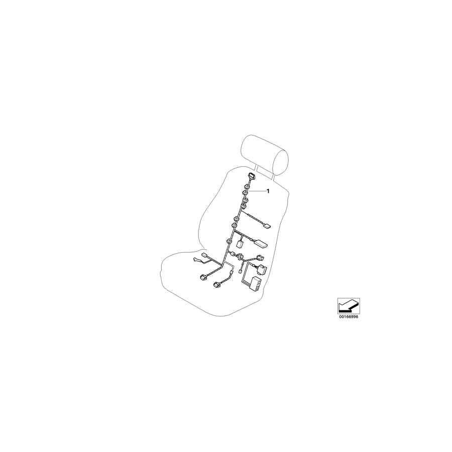 Genuine BMW 61129155600 E70 Wiring Set Seat, Driver'S Side (Inc. X5 3.5d, X5 4.8i & X5 3.0si) | ML Performance EU Car Parts