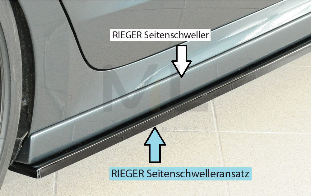 Rieger 00088253 Skoda NX Side Skirt Splitter (Octavia RS & Octavia) 2 | ML Performance EU Car Parts