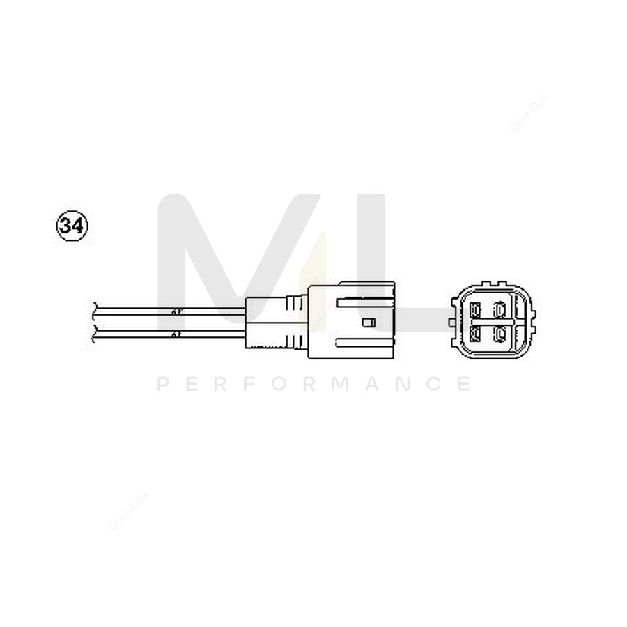 NTK Lambda Sensor / O2 Sensor (NGK 95657) - OZA660-EE40 | ML Car Parts UK | ML Performance