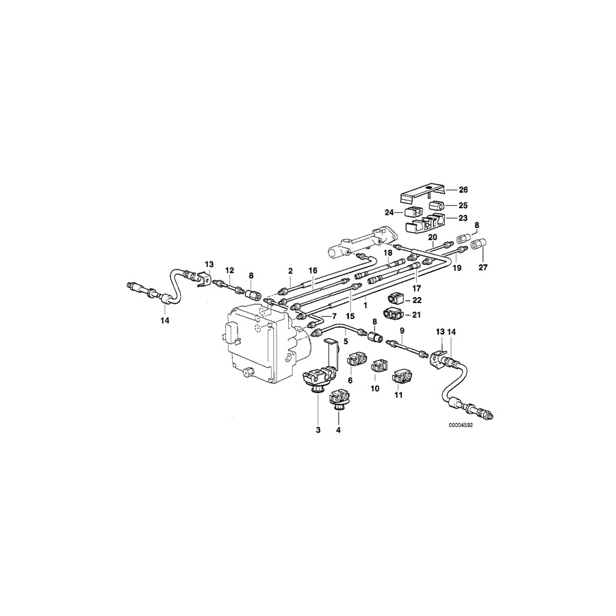 Genuine BMW 34321161856 E38 Pipe Rubber Covered (Inc. 730iL, 735i & 725tds) | ML Performance EU Car Parts