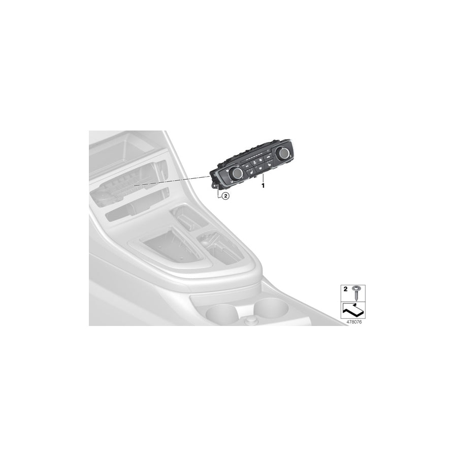 Genuine BMW 64119461402 F46 F48 F45 Air Conditioning Control (Inc. X1 20i, X2 20dX & X1 20dX) | ML Performance EU Car Parts