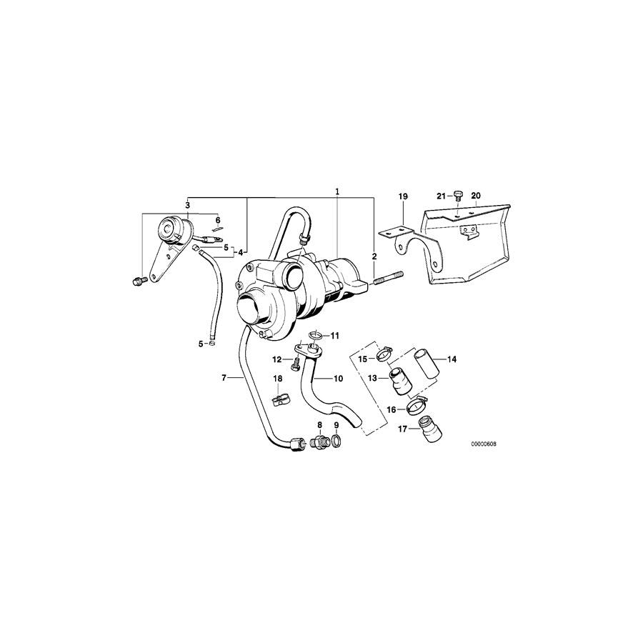 Genuine BMW 11422241649 E34 E28 E30 Feed Line (Inc. 324td & 524td) | ML Performance EU Car Parts