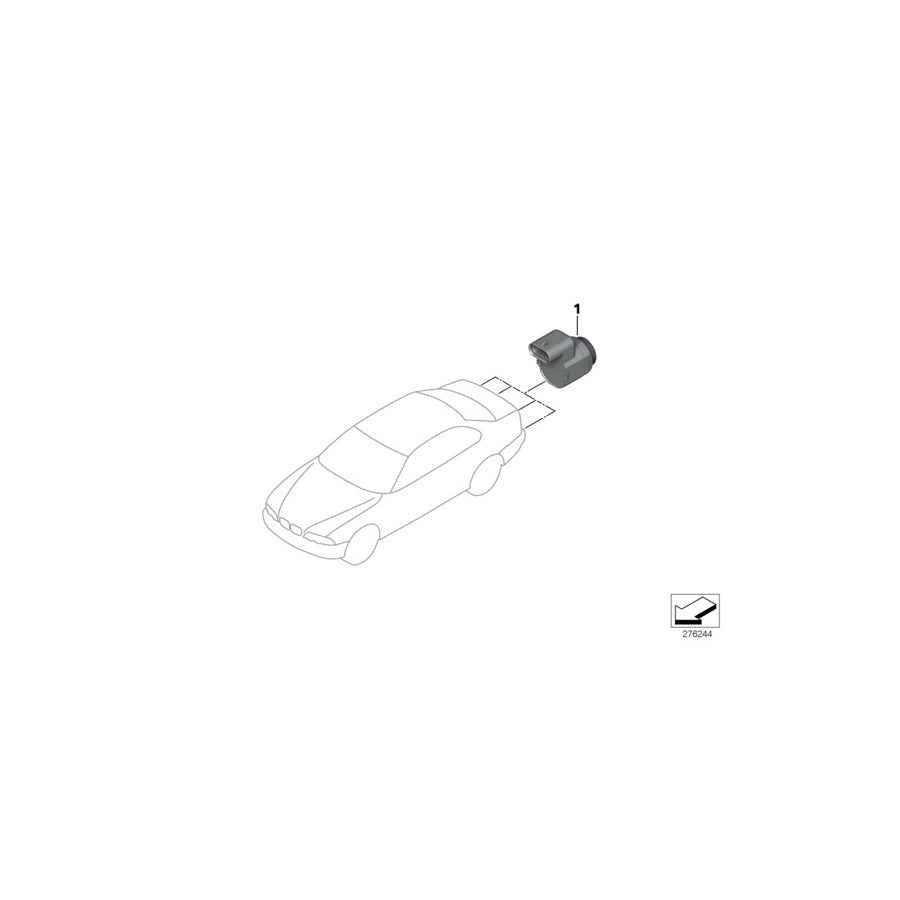 Genuine BMW 66206913937 E46 Ultrasonic Sensor, Laguna Seca Blue (Inc. 320i, 316Ci & M3 CSL) | ML Performance EU Car Parts