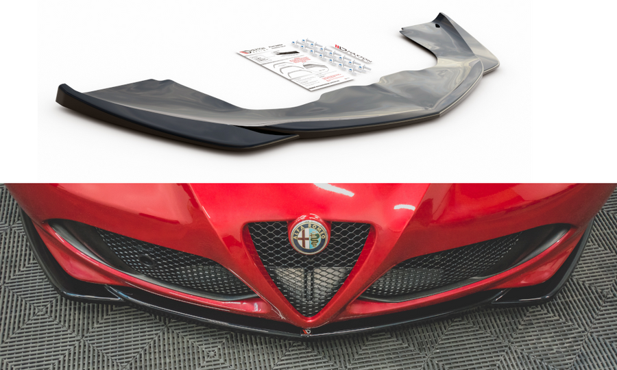 Maxton Design AL-4C-FD1T Front Splitter Alfa Romeo 4C | ML Performance UK Car Parts