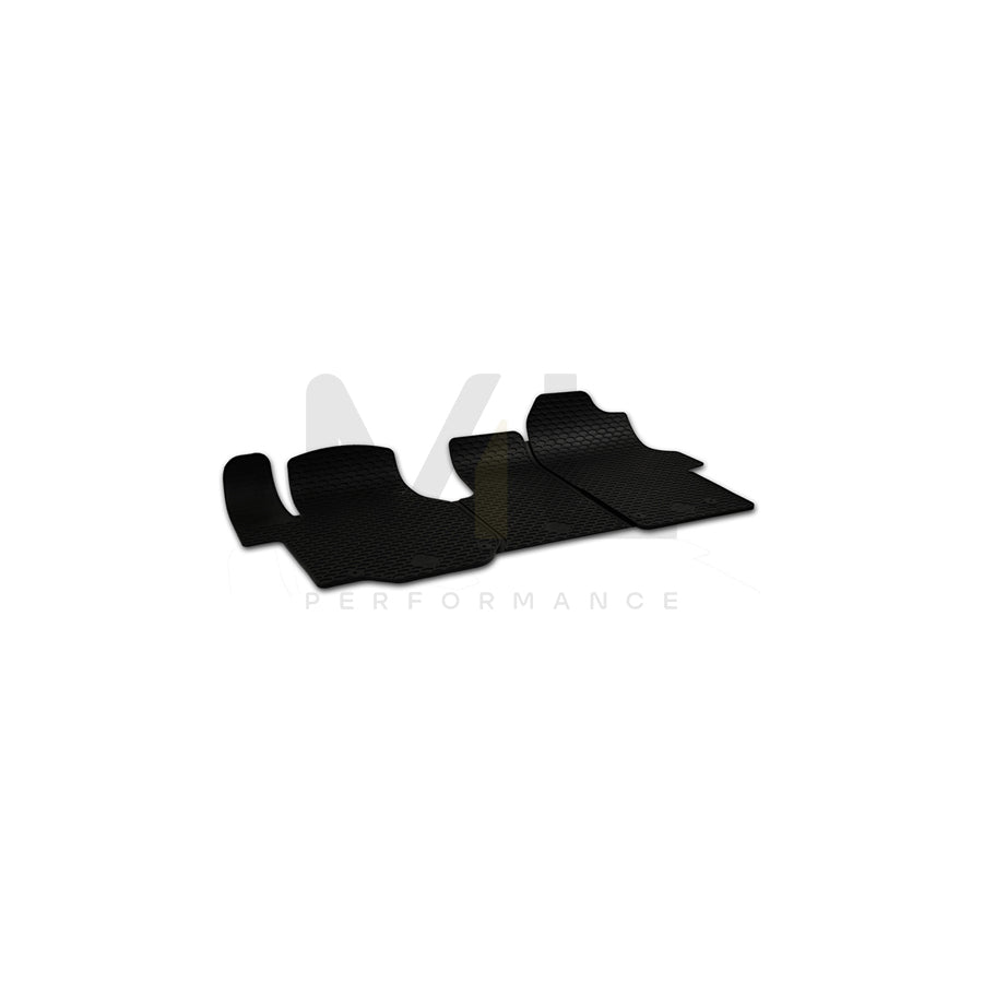 WALSER Tailored 50821 Floor mat set for VW CRAFTER Elastomer, Front, Quantity: 3, Black | ML Performance Car Parts