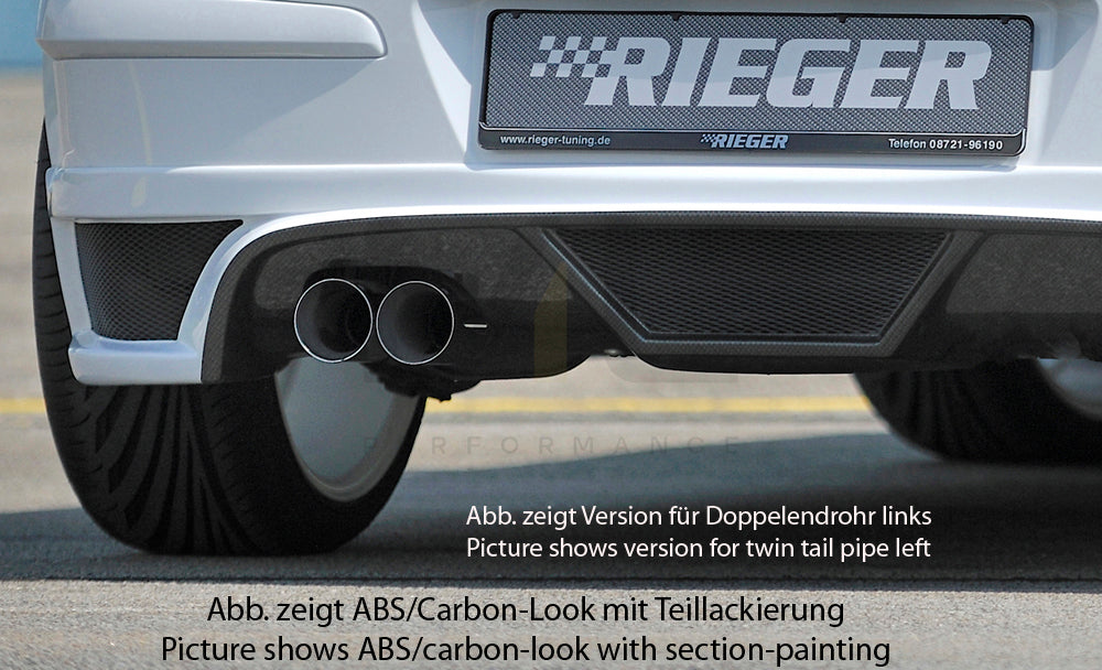 Rieger 00099324 Opel Astra H Rear Diffuser 5 | ML Performance EU Car Parts
