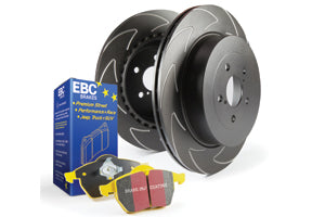 EBC Audi Seat Volkswagen Yellowstuff 4000 Series Rear Sport Brake Pads & BSD Series Sport Discs Kit - TRW Caliper (Inc. 8U Q3, 7N Alhambra, B6 Passat & MK1 Tiguan) | ML Performance UK