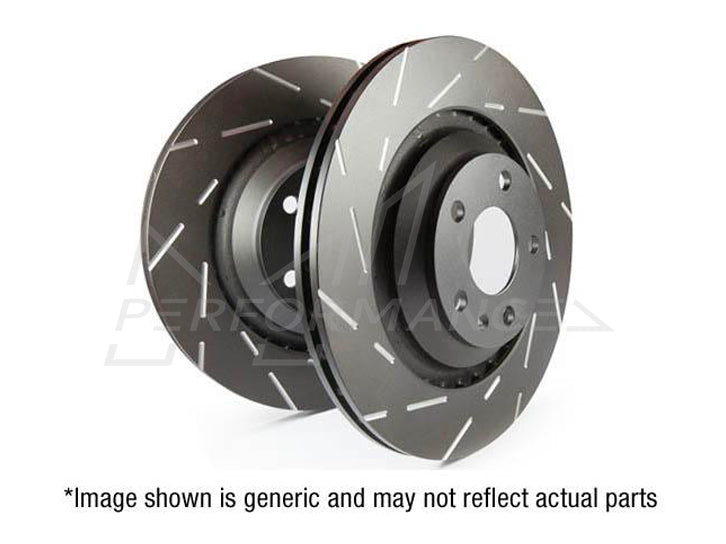 EBC Audi Skoda Volkswagen USR Rear Slotted Discs (Pair) - TRW Caliper (8P A3, 3T Supreb, 1Z Octavia & MK6 Golf) | ML Performance UK