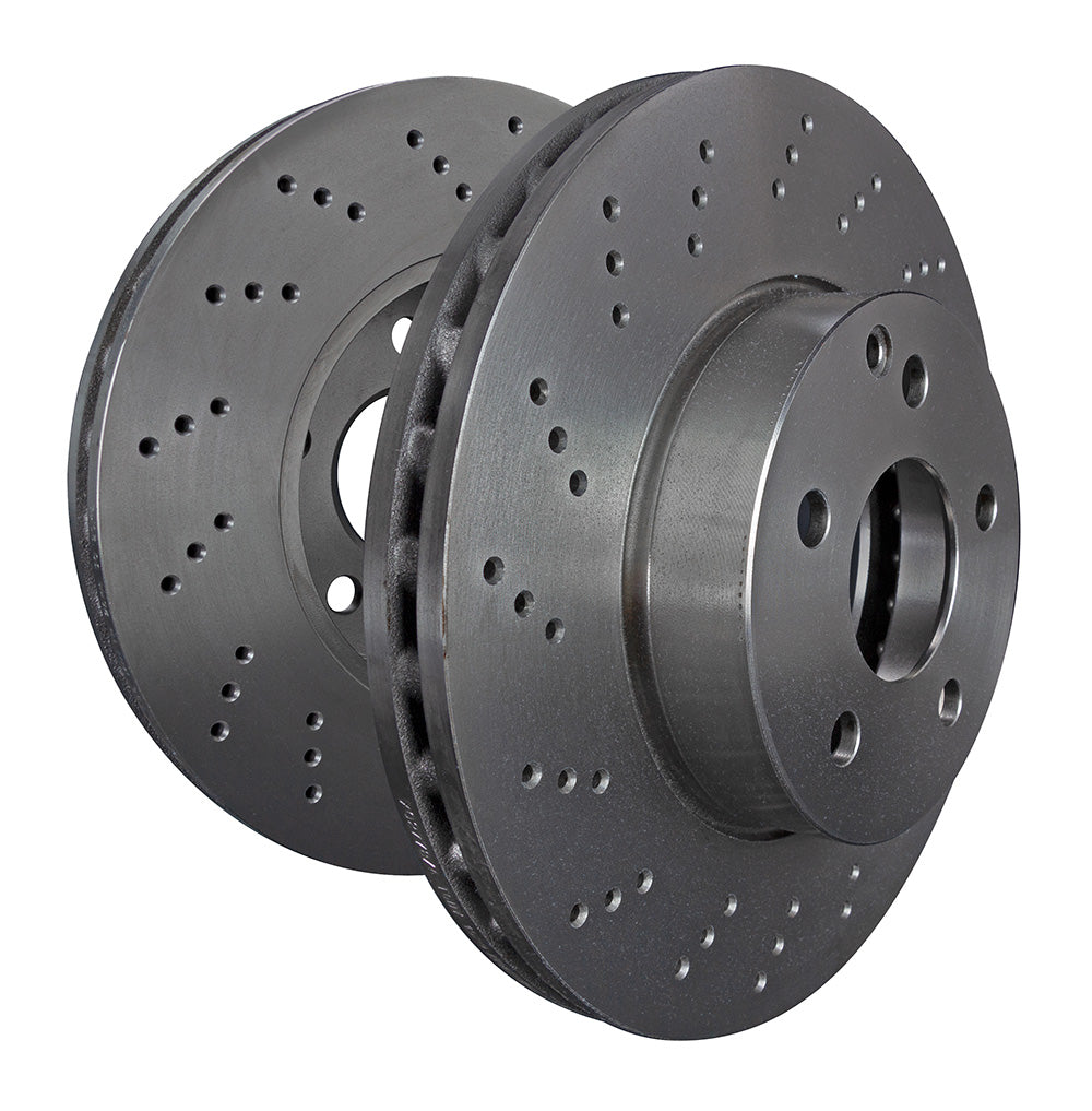 EBC Mercedes-Benz W176 C117 X156 R173 Premium OE Replacement Rear Brake Discs - TRW Caliper (Inc. A45 AMG, CLA45 AMG, GLA45 AMG & SLK55 AMG) - ML Performance UK