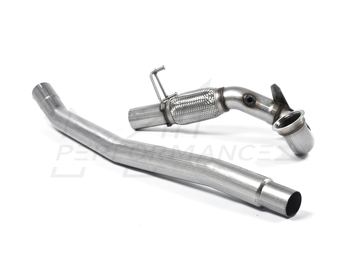 MillTek Volkswagen Large-bore Downpipe and De-cat - GTi Performance Pack, Clubsport & Clubsport S models (Inc. MK7 & MK7.5 Golf GTI) - ML Performance EU