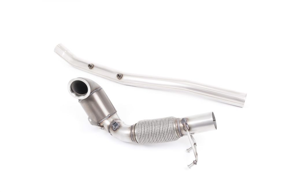 MillTek Volkswagen Large Bore Downpipe with HJS Hi-Flow Sports Catalyst - For Milltek Cat-Back - ML Performance EU