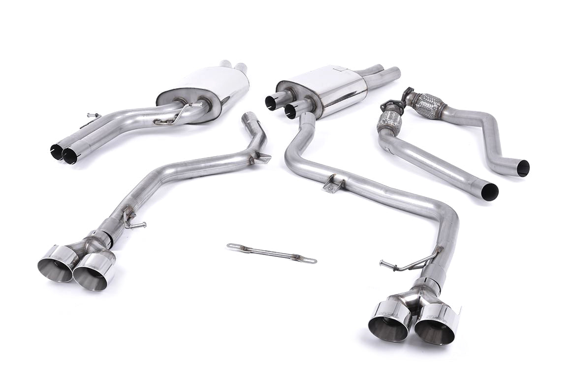 MillTek Audi S5 Non-Resonated Cat-Back Exhaust System