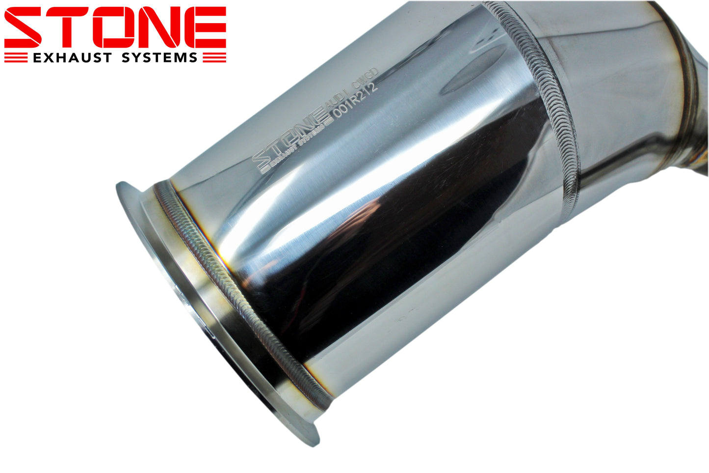 Stone Exhaust Audi B9 EA839 Eddy Catalytic Downpipe (S4 & S5) - ML Performance UK