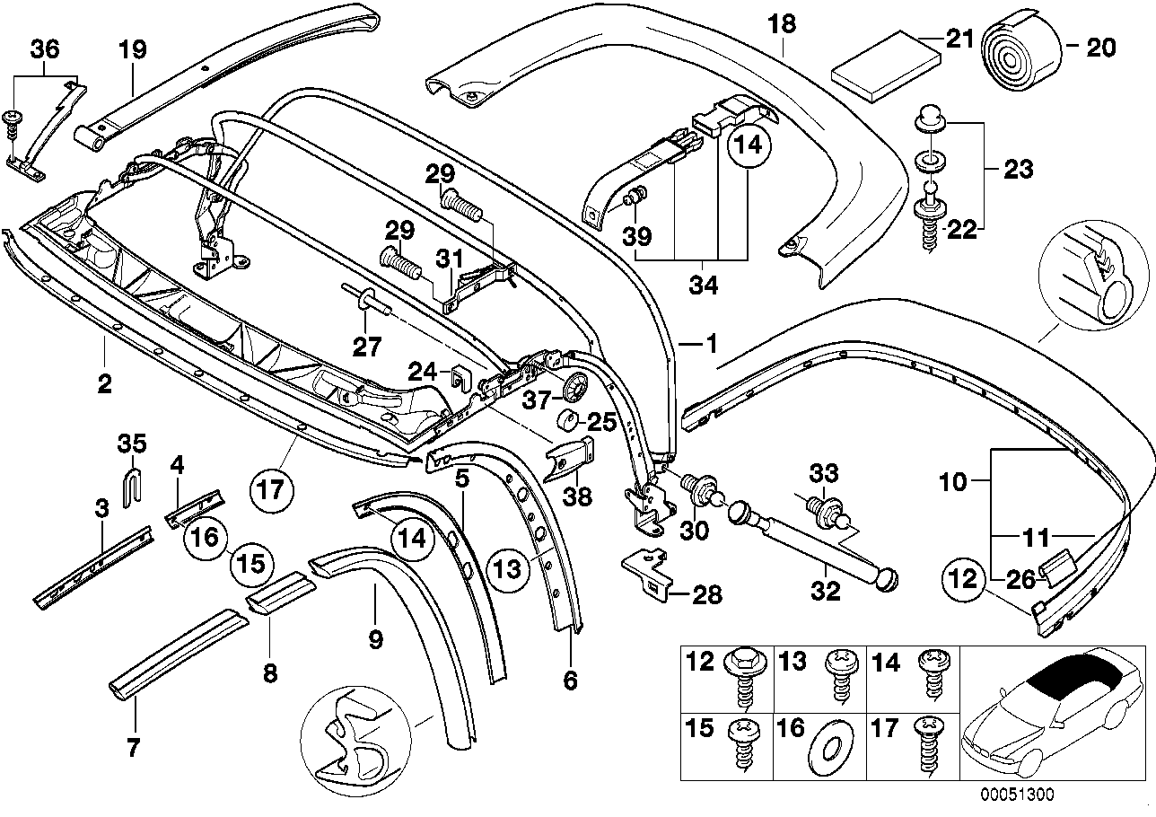 Genuine BMW 54318410045 E36 Catch (Inc. & Z3 M) | ML Performance EU Car Parts
