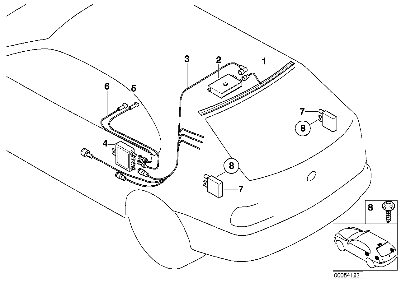 Genuine BMW 65256906070 E53 Amplifier/Trap Circuit (Inc. X5) | ML Performance EU EU Car Parts