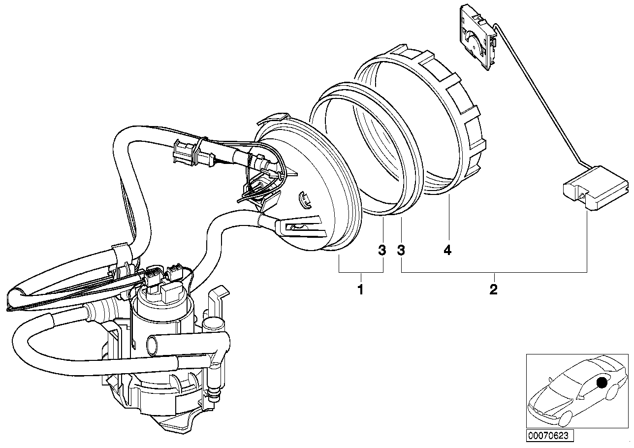 Genuine BMW 16116753453 E52 Fuel Level Sensor (Inc. Alpina V8 & Z8) | ML Performance EU EU Car Parts