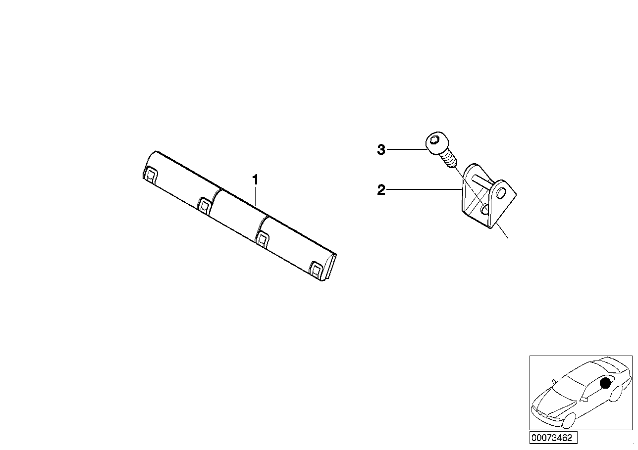Genuine BMW 72147006162 E46 Holder Isofix, Interior (Inc. 325i, 330xi & 325xi) | ML Performance EU Car Parts