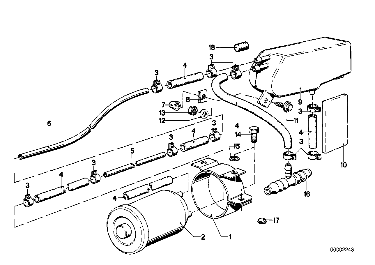 Genuine BMW 16121118911 E21 E26 Expansion Tank (Inc. 320i, 318i & 316) | ML Performance EU Car Parts