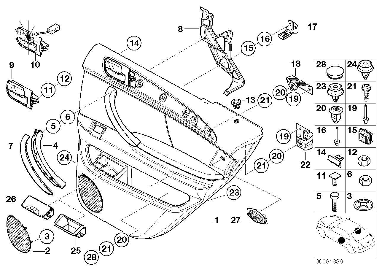 Genuine BMW 51427003709 E53 Trim Panel Bracket (Inc. X5) | ML Performance EU EU Car Parts