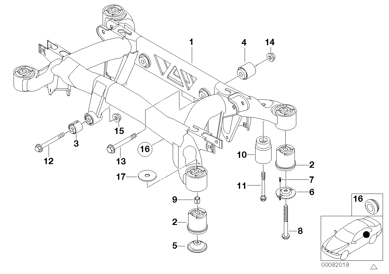 Genuine BMW 33311090844 E38 Stopper, Front (Inc. 735i, 740i & 750i) | ML Performance EU EU Car Parts