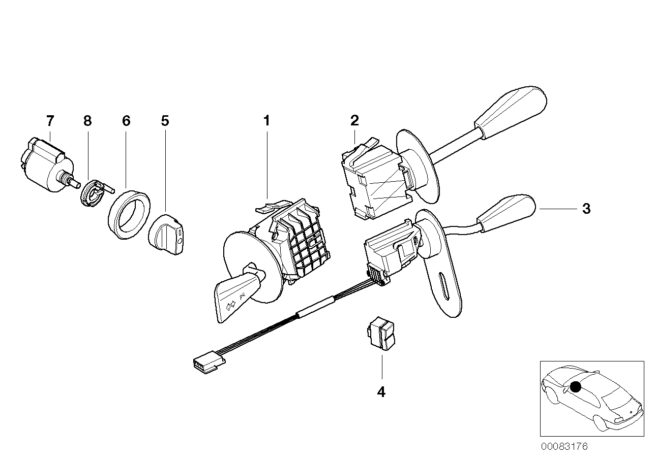 Genuine BMW 61318377807 E52 Light Switch Covering (Inc. Alpina V8 & Z8) | ML Performance EU EU Car Parts
