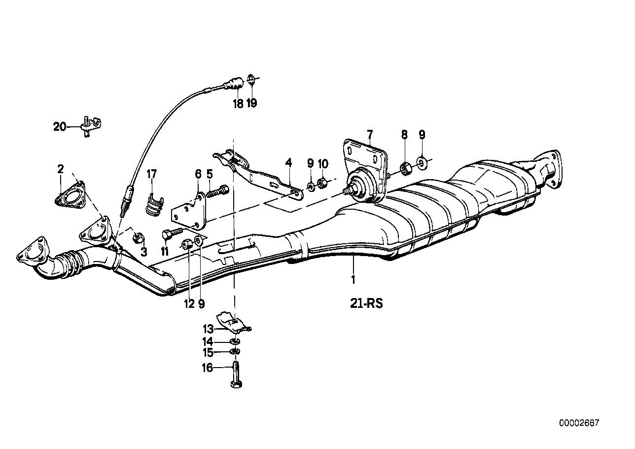 Genuine BMW 11761277916 E28 Holder (Inc. 528e) | ML Performance EU EU Car Parts