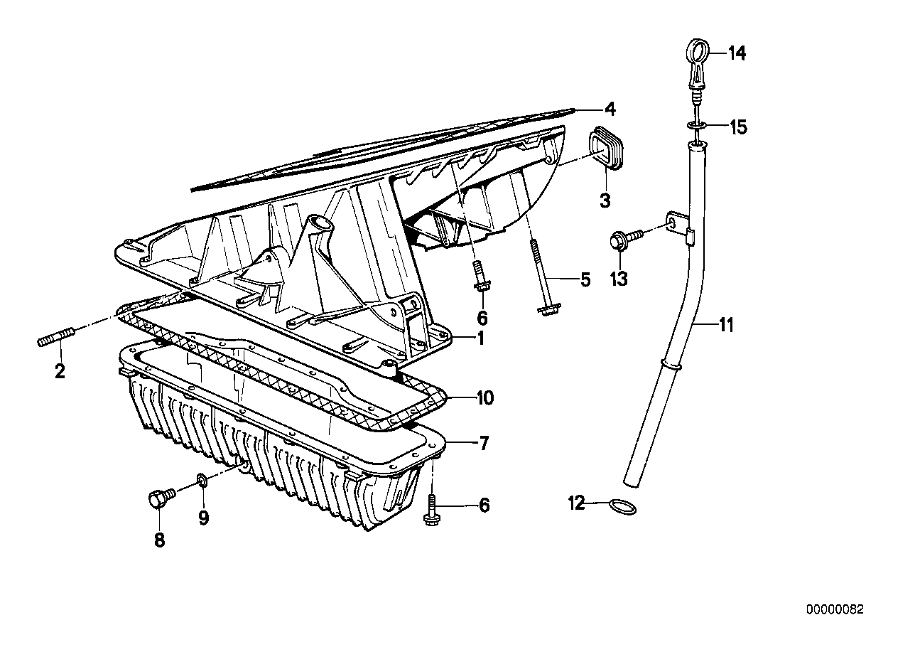 Genuine BMW 11131727559 E34 Oil Pan Upper Part (Inc. 518i) | ML Performance EU EU Car Parts