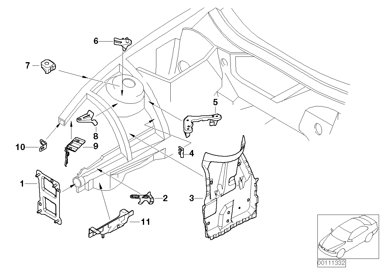 Genuine BMW 41147064489 E85 Secondary Air Pump Bracket (Inc. Z4 3.0i, Z4 2.5i & Z4 2.2i) | ML Performance EU EU Car Parts