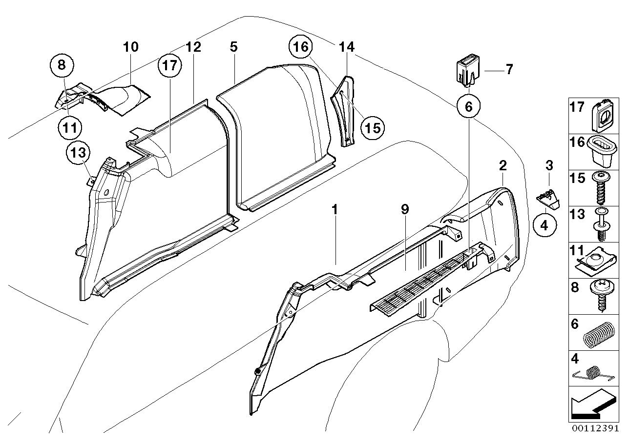 Genuine BMW 51478217135 E39 Left Trunk Trim GRAU (Inc. 540i, 530d & 530i) | ML Performance EU EU Car Parts