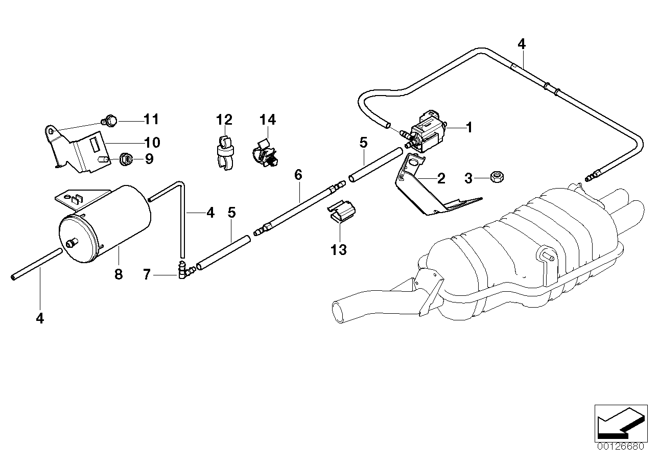 Genuine BMW 18107502473 E46 Bracket, Vacuum Accumulator (Inc. 325Ci, 330i & 330Ci) | ML Performance EU EU Car Parts