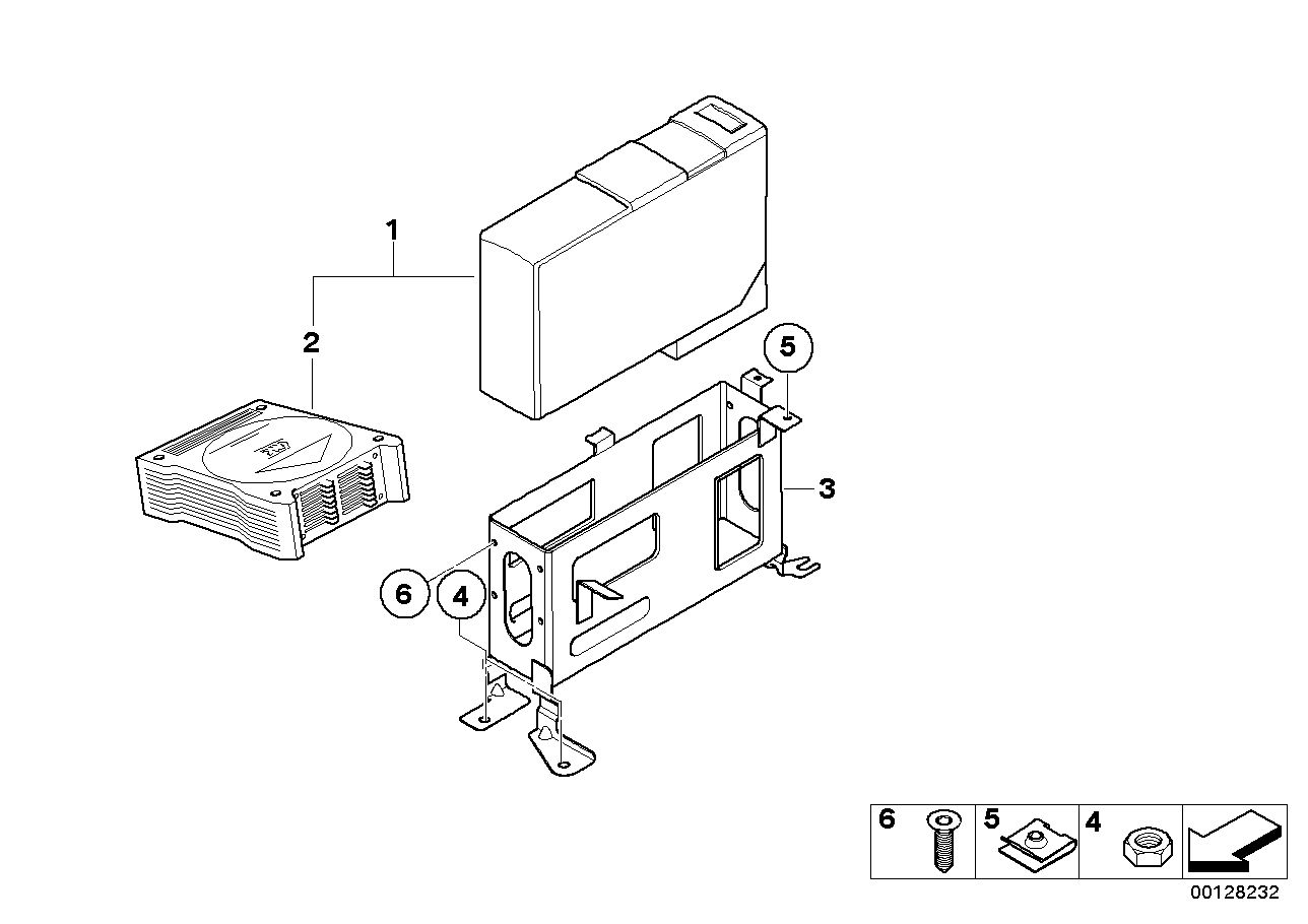 Genuine BMW 65906990216 E83 E83 Bracket Cd-Changer (Inc. X3 3.0si, X3 2.0i & X3 2.5si) | ML Performance EU Car Parts