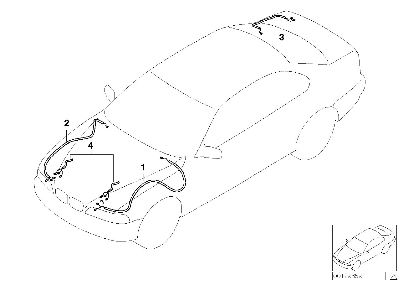 Genuine BMW 61116943602 E46 Repair Wiring Set Rear Right (Inc. 325xi, 320Ci & 325i) | ML Performance EU EU Car Parts