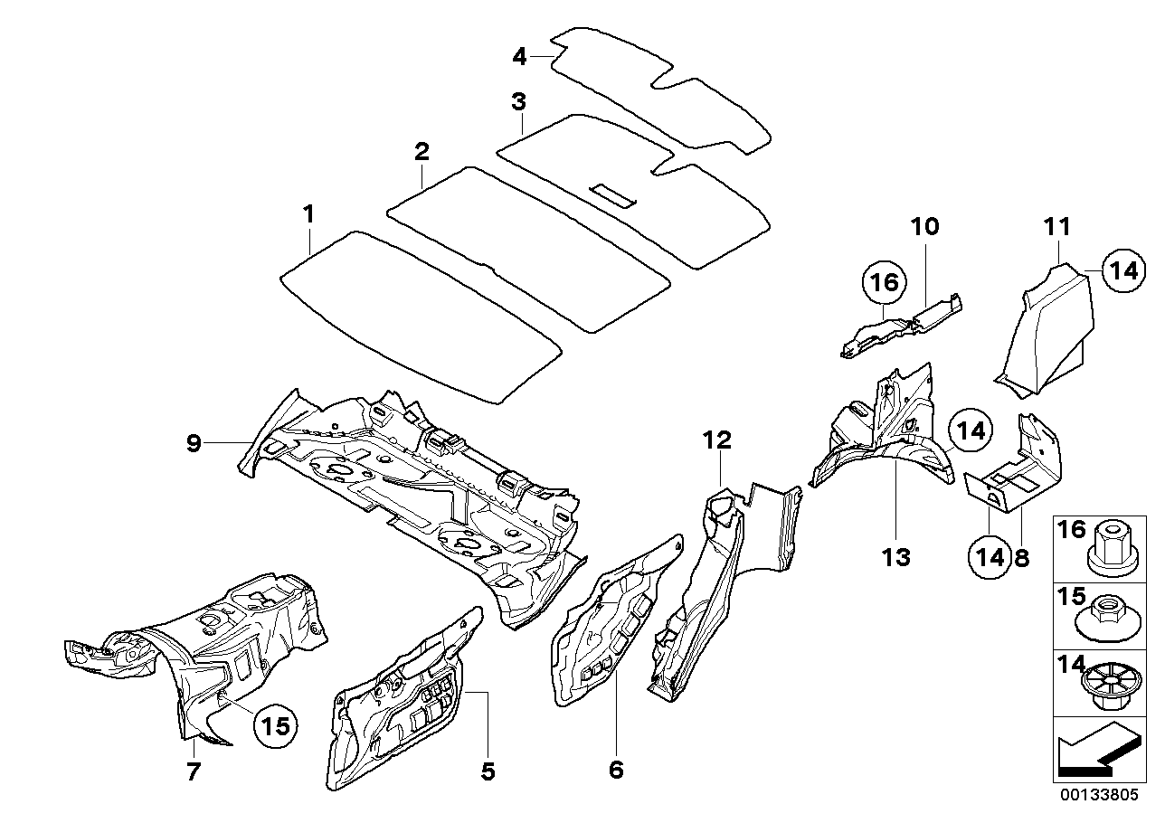 Genuine BMW 51473415814 E83 Front Rght Sound Insulatng Wheel Housing (Inc. X3) | ML Performance EU EU Car Parts