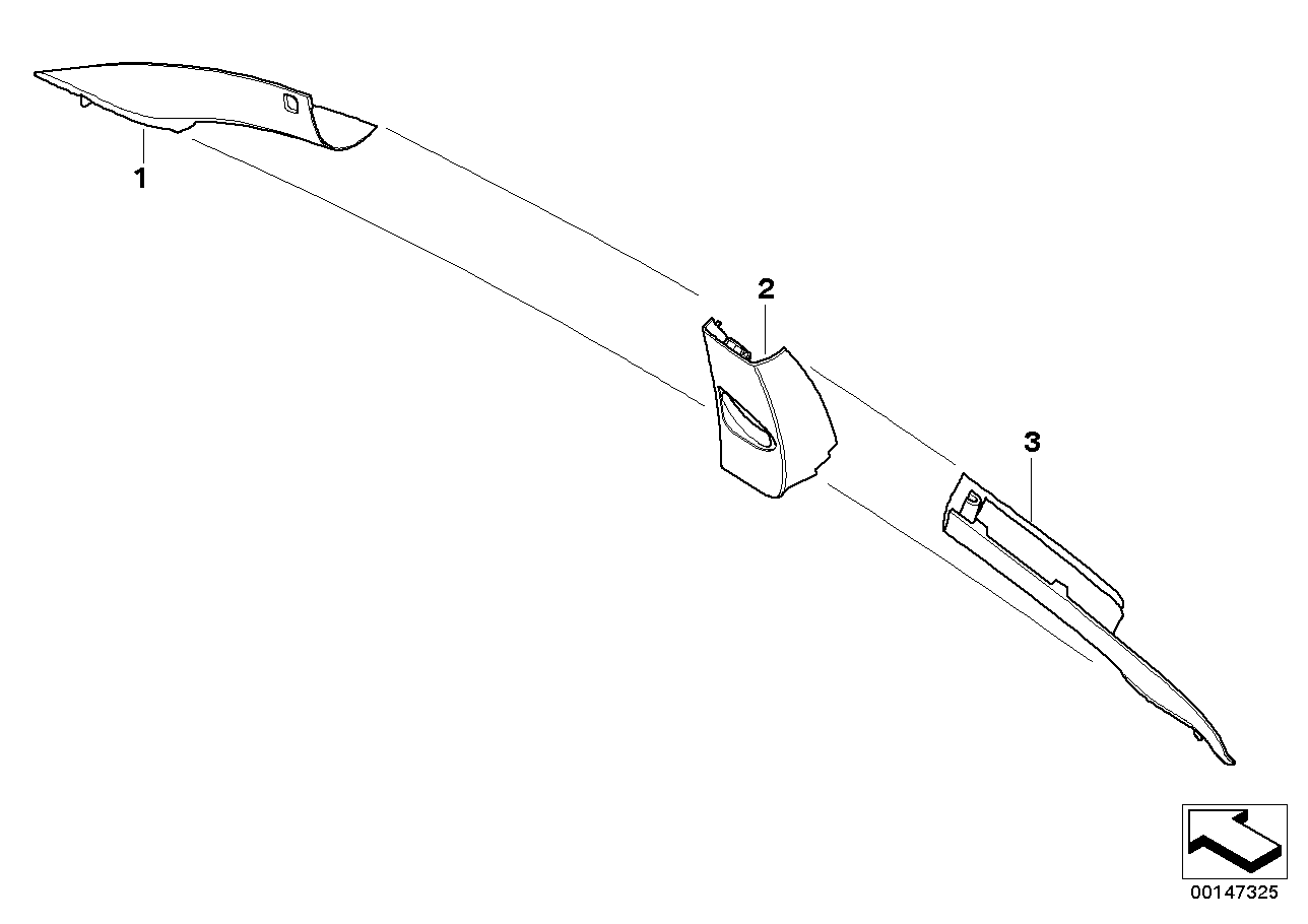 Genuine BMW 51437898396 E63 Right Column A Cover Its ANTHRAZIT (Inc. 635d, 630i & M6) | ML Performance EU EU Car Parts