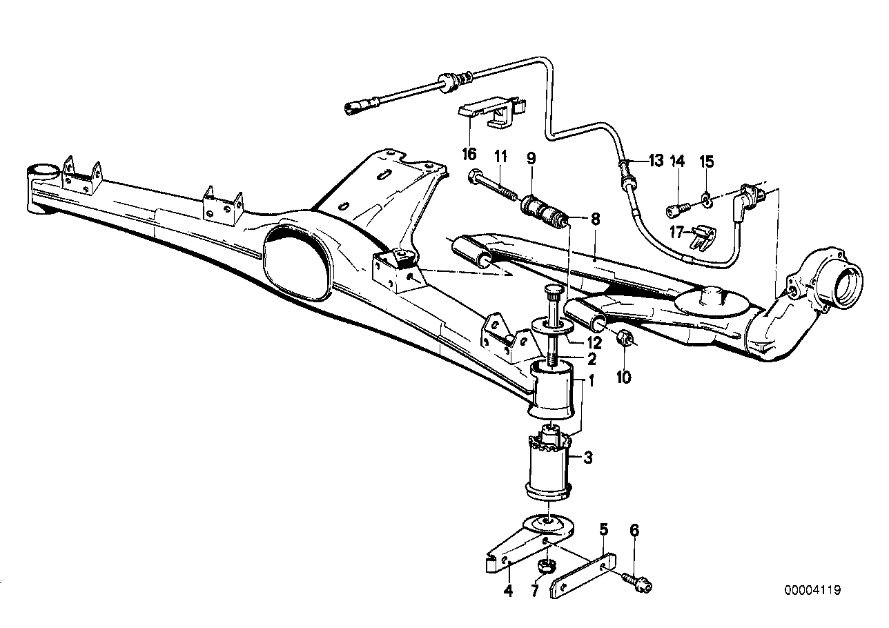 Genuine BMW 33321137577 E30 Trailing Arm, Left D=91mm (Inc. 318i, 324d & 316i) | ML Performance EU EU Car Parts