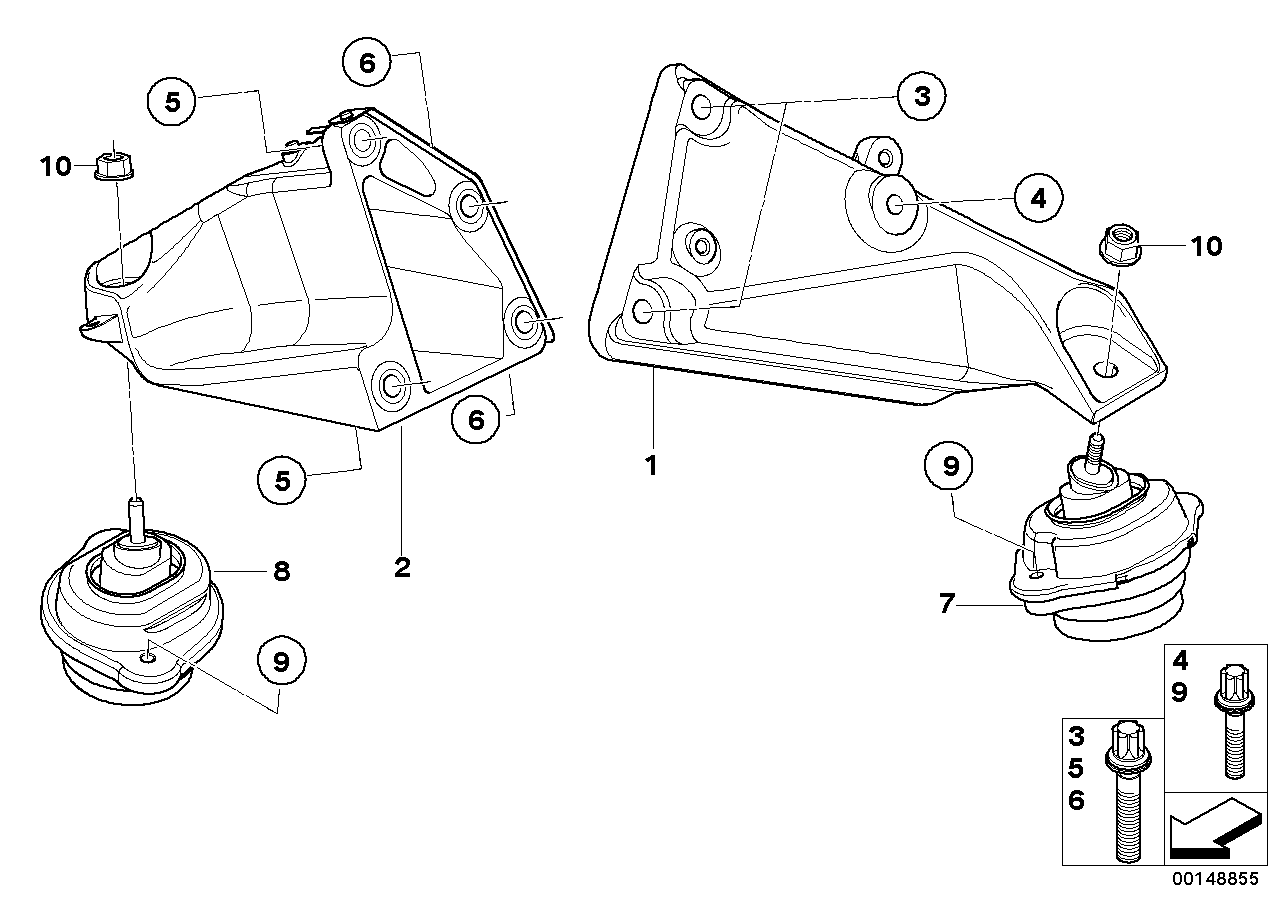Genuine BMW 07129905442 E83 E70 Torx Screw M10X50 (Inc. X3 2.0i & X5 4.8i) | ML Performance EU EU Car Parts