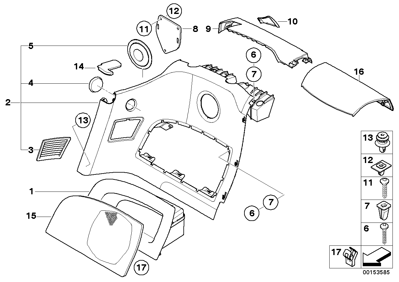 Genuine BMW 51437079984 E85 Covering Right GRAU (Inc. Z4 M3.2, Z4 2.5i & Z4 2.2i) | ML Performance EU EU Car Parts