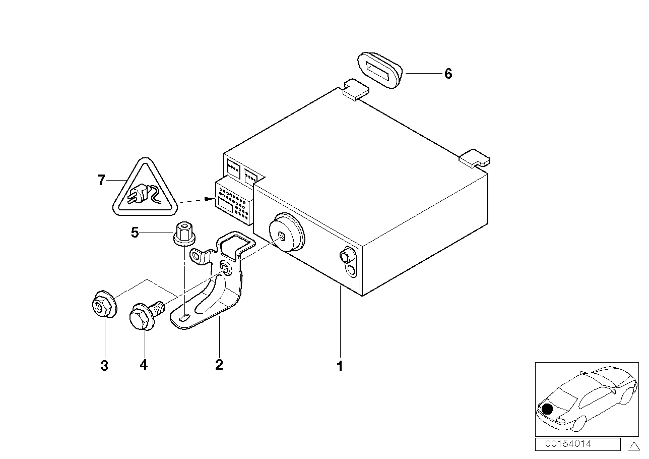 Genuine BMW 65126902718 E38 E46 E53 Radio (Inc. 325Ci, 740iLP & 330Ci) | ML Performance EU EU Car Parts