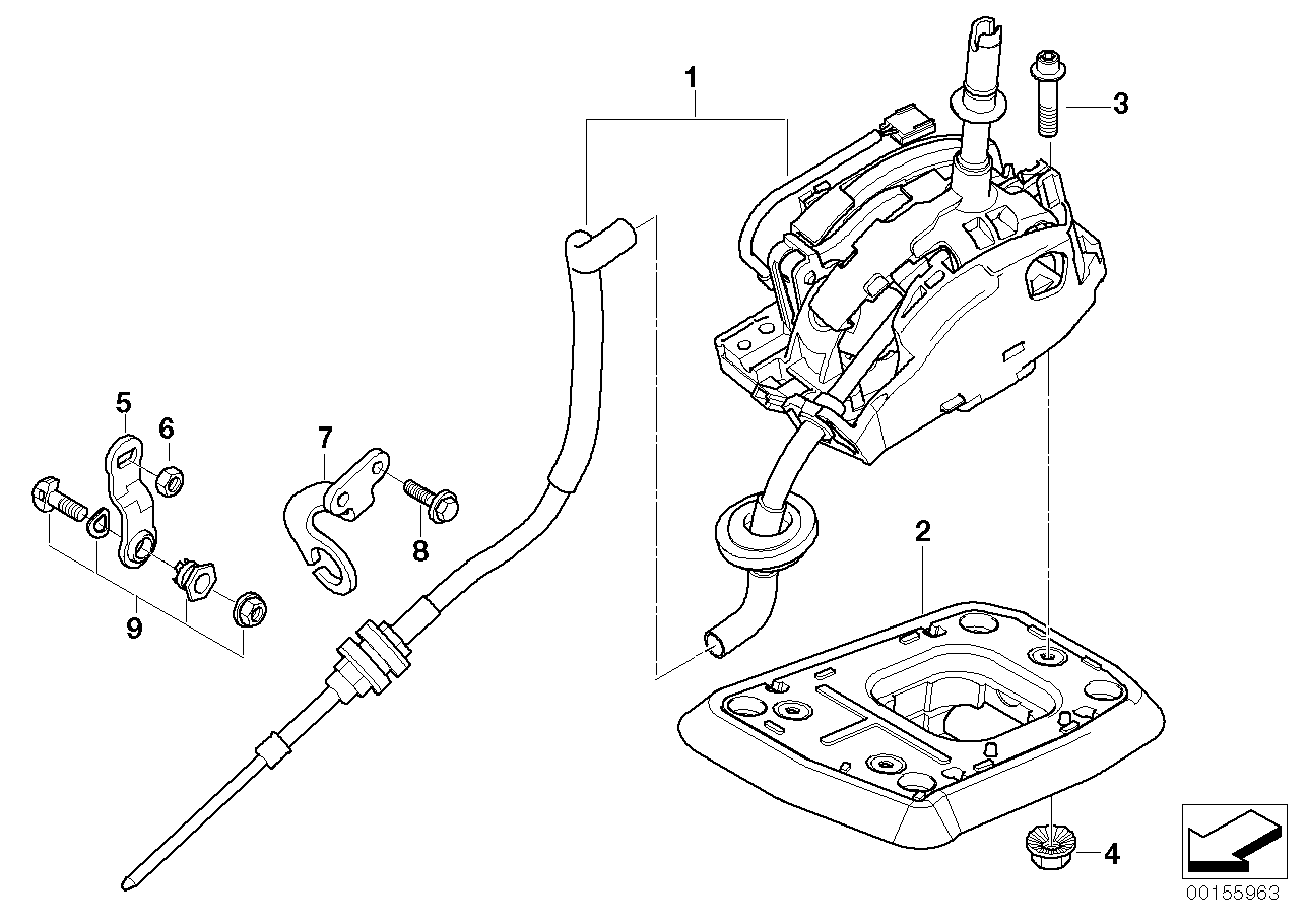 Genuine BMW 25163420341 E83 Gearshift Steptronic (Inc. X3) | ML Performance EU EU Car Parts