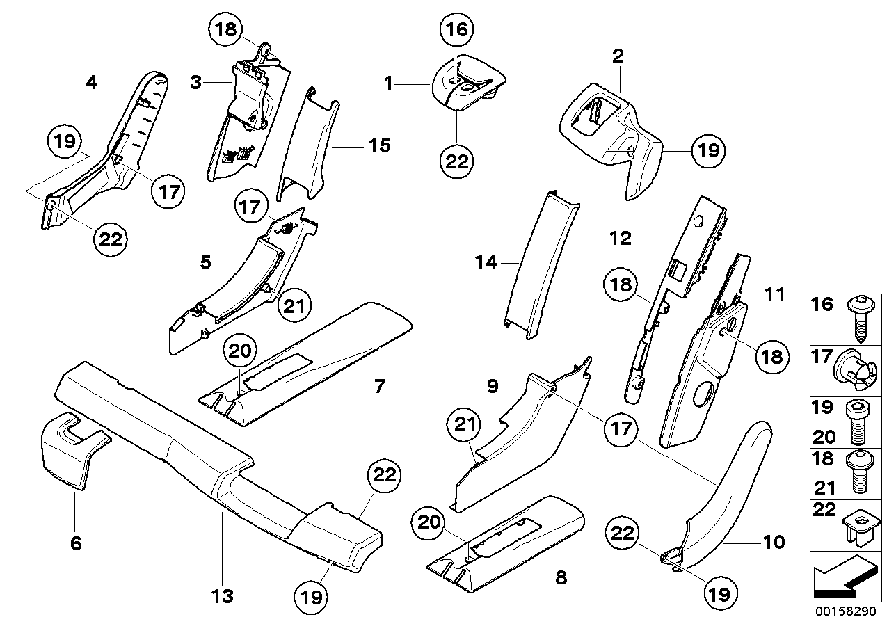 Genuine BMW 52209120178 E70 Covering Center SCHWARZ (Inc. X5) | ML Performance EU EU Car Parts