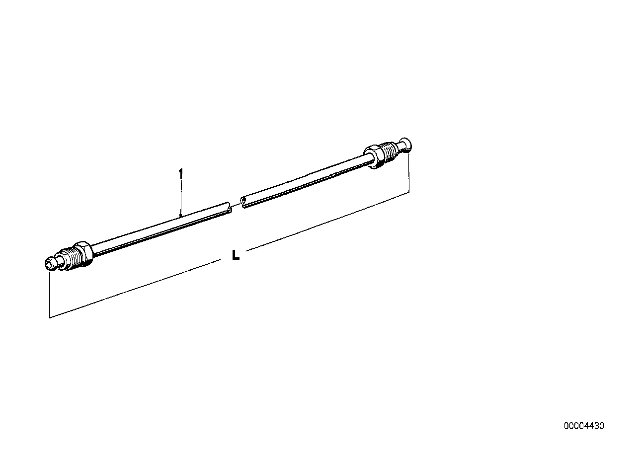 Genuine BMW 34326755634 E36 E12 Pipe M10/M10-1656mm (Inc. Isetta 250, 3.0CS & 1600) | ML Performance EU EU Car Parts