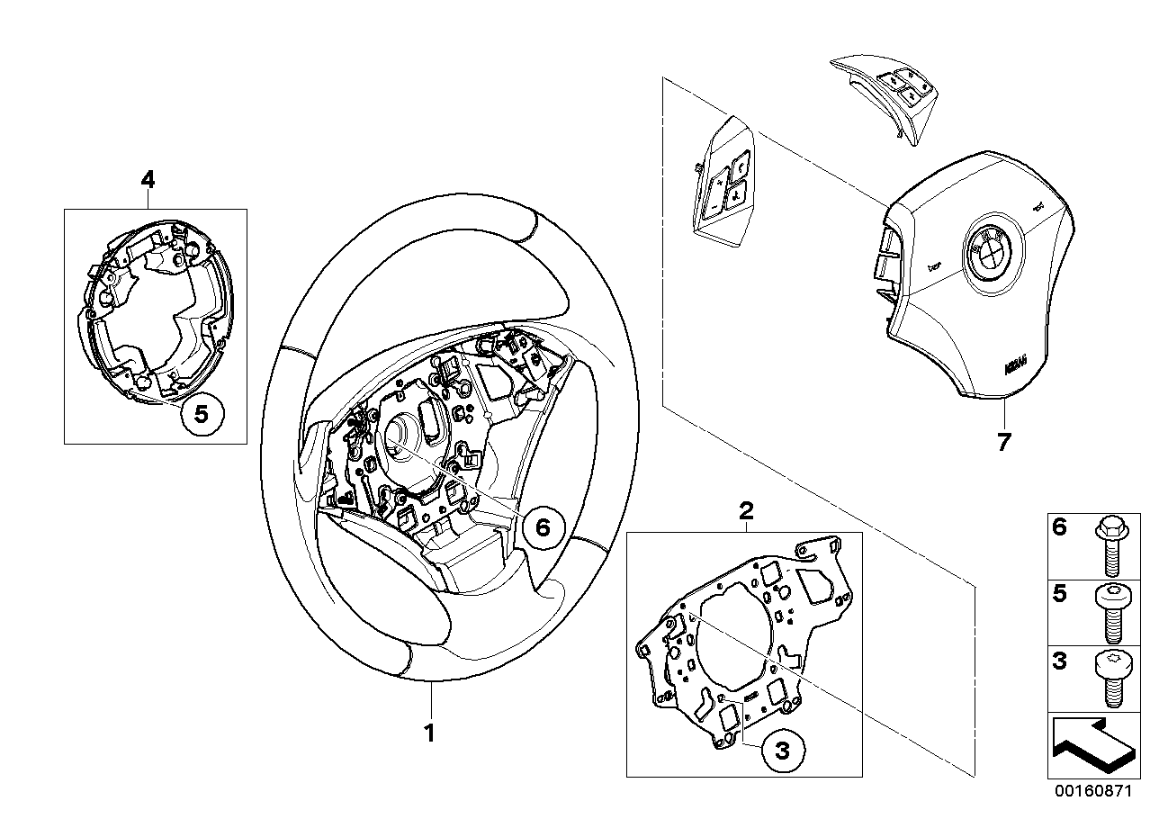 Genuine BMW 32346790390 E60 E61 Airbag Module, Driver's Side (Inc. 528xi, 550i & 528i) | ML Performance EU EU Car Parts