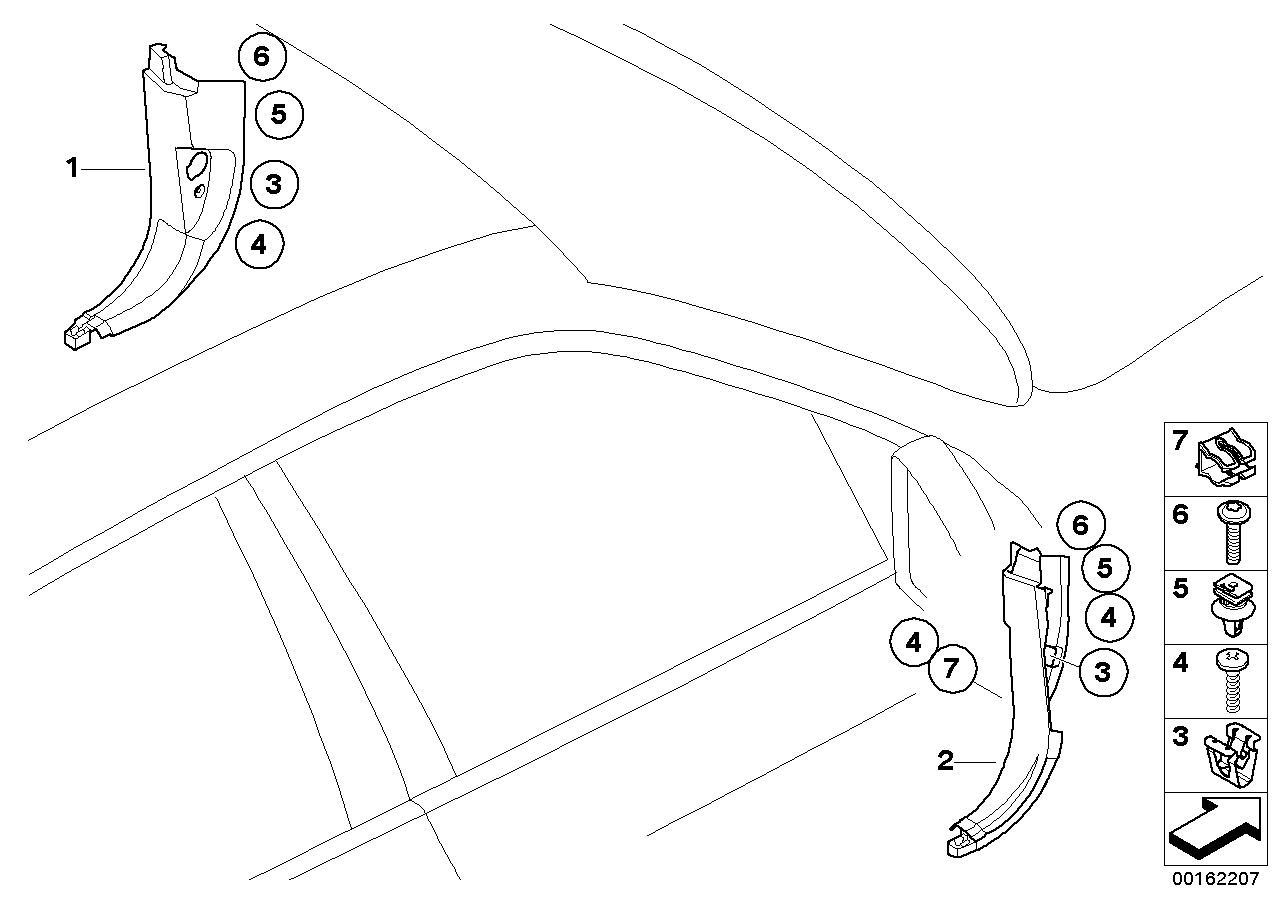 Genuine BMW 51436954913 E72 E70 Cover, Bottom Left SCHWARZ (Inc. X5) | ML Performance EU EU Car Parts