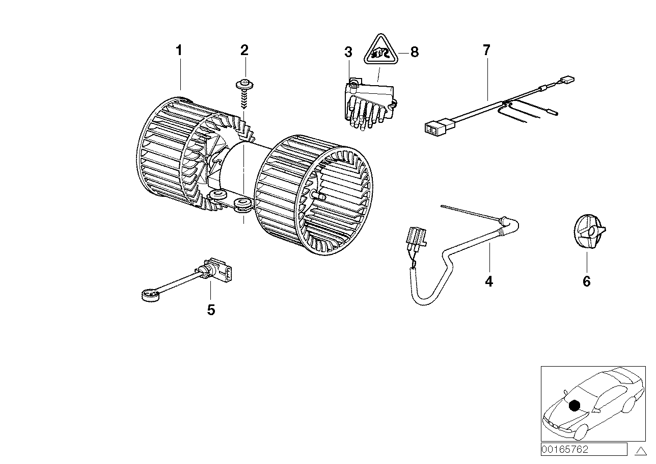 Genuine BMW 64118391387 E39 E38 Evaporator Temperature Sensor (Inc. 728i, 725tds & 523i) | ML Performance EU EU Car Parts