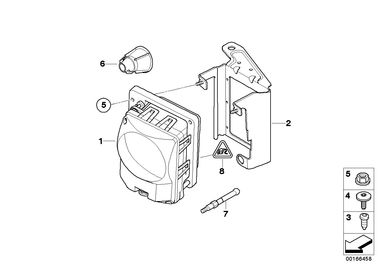 Genuine BMW 66316770000 E66 E60 E61 Acc-Sensor (Inc. 535d, 730i & 550i) | ML Performance EU EU Car Parts