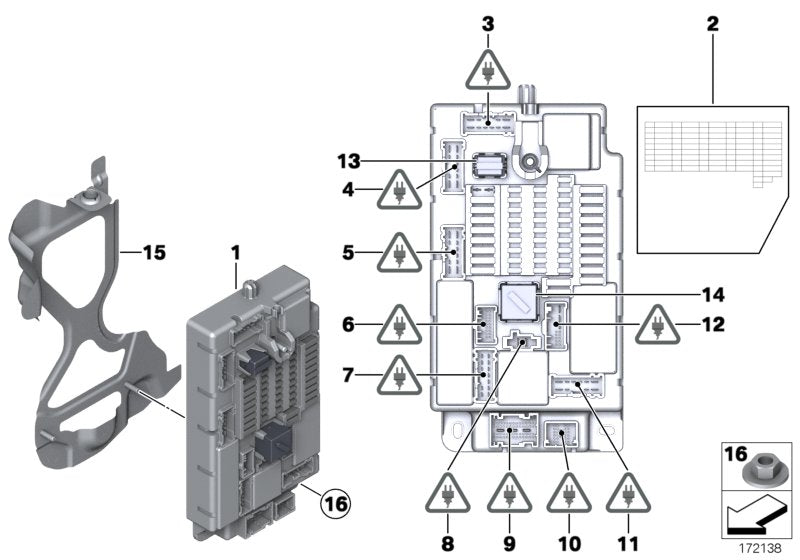 Genuine BMW 61136938654 Socket Housing 2-POL. (Inc. Cooper D ALL4 1.6, Cooper D ALL4 2.0 & Cooper D 1.6) | ML Performance EU EU Car Parts