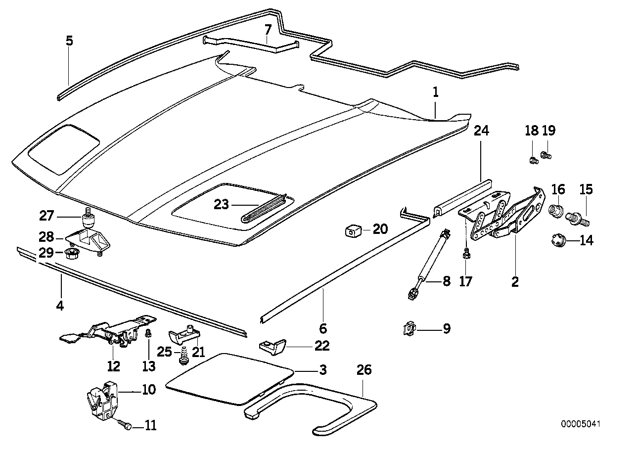 Genuine BMW 51231970582 E31 Catch Bracket Right (Inc. 850CSi, 840i & 840Ci) | ML Performance EU EU Car Parts