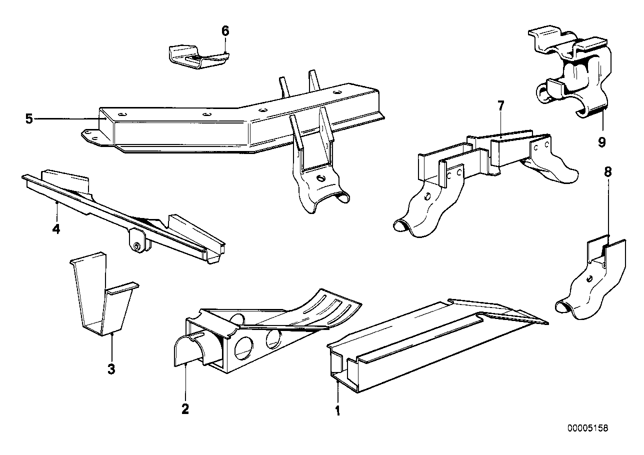 Genuine BMW 41111846624 E21 Right Side Member (Inc. 318, 316 & 320i) | ML Performance EU EU Car Parts