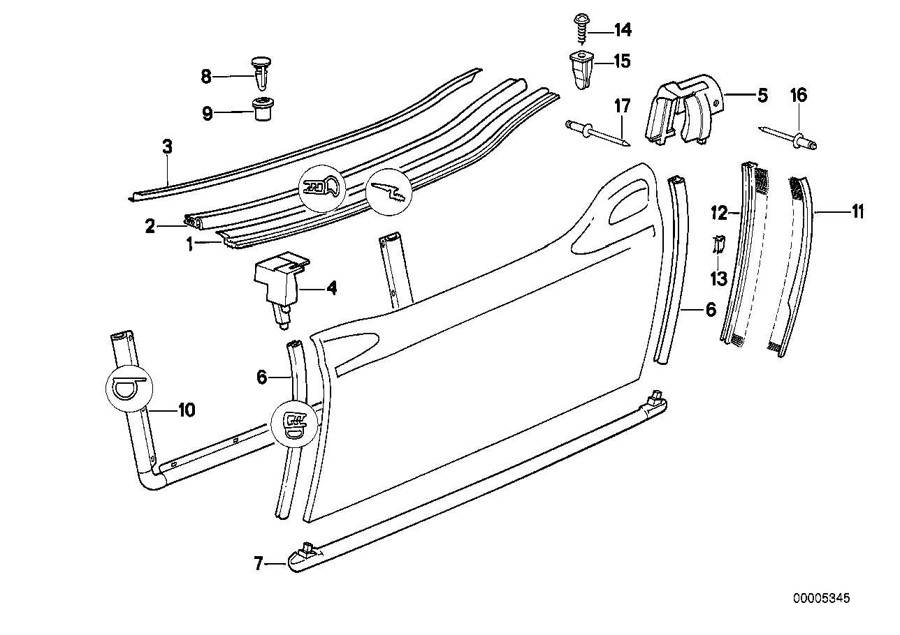 Genuine BMW 51212291864 Brush Right (Inc. Z1) | ML Performance EU EU Car Parts